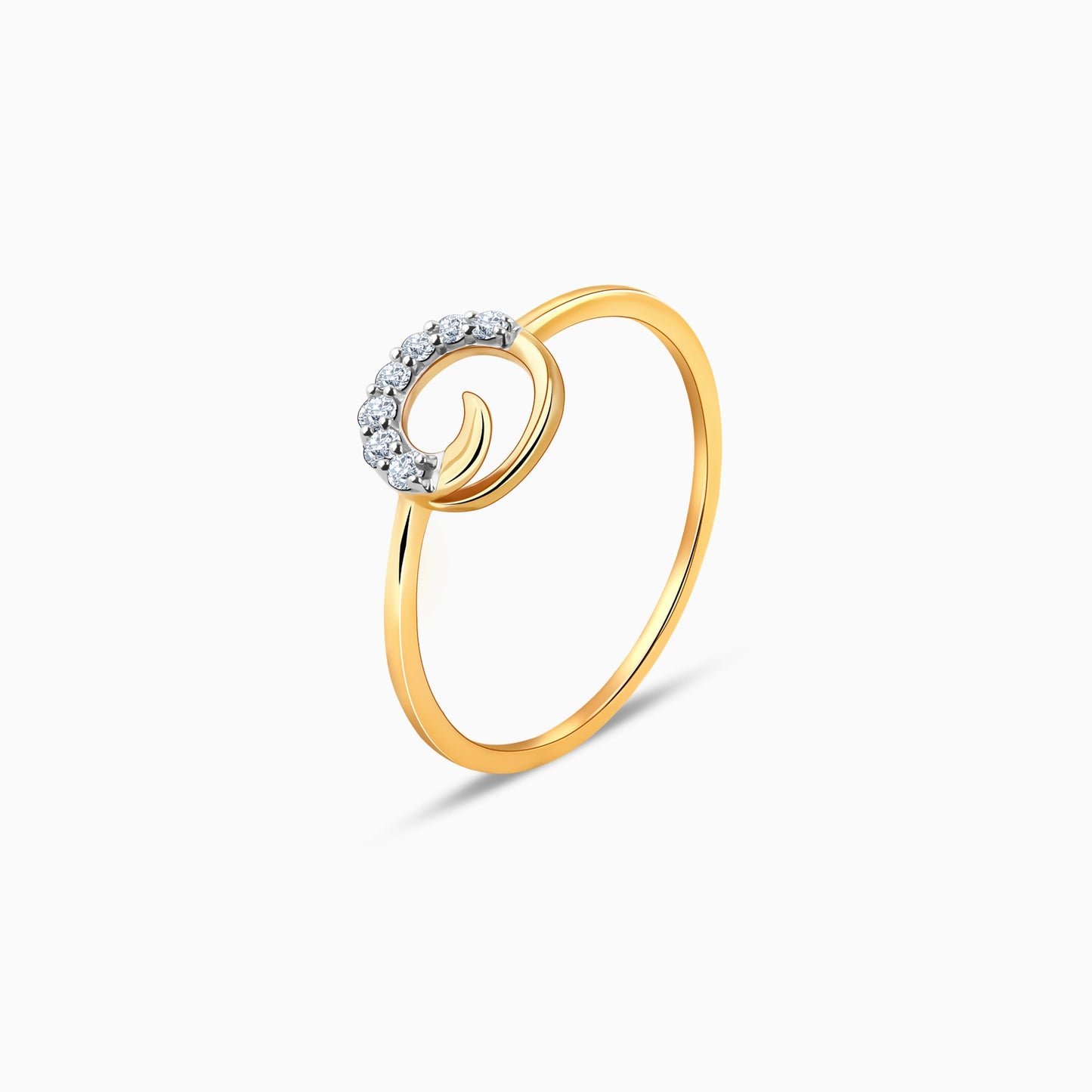 Gold Cirque Diamond Ring