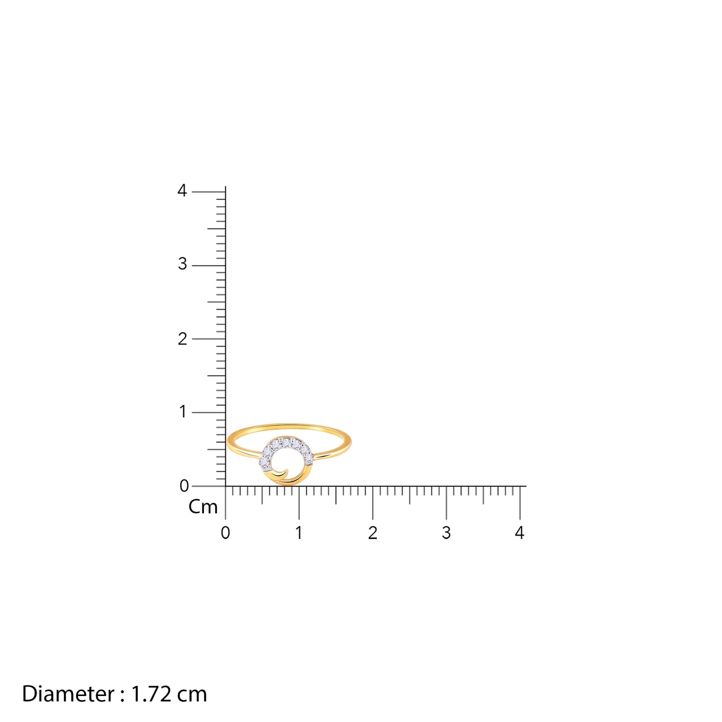 Gold Cirque Diamond Ring