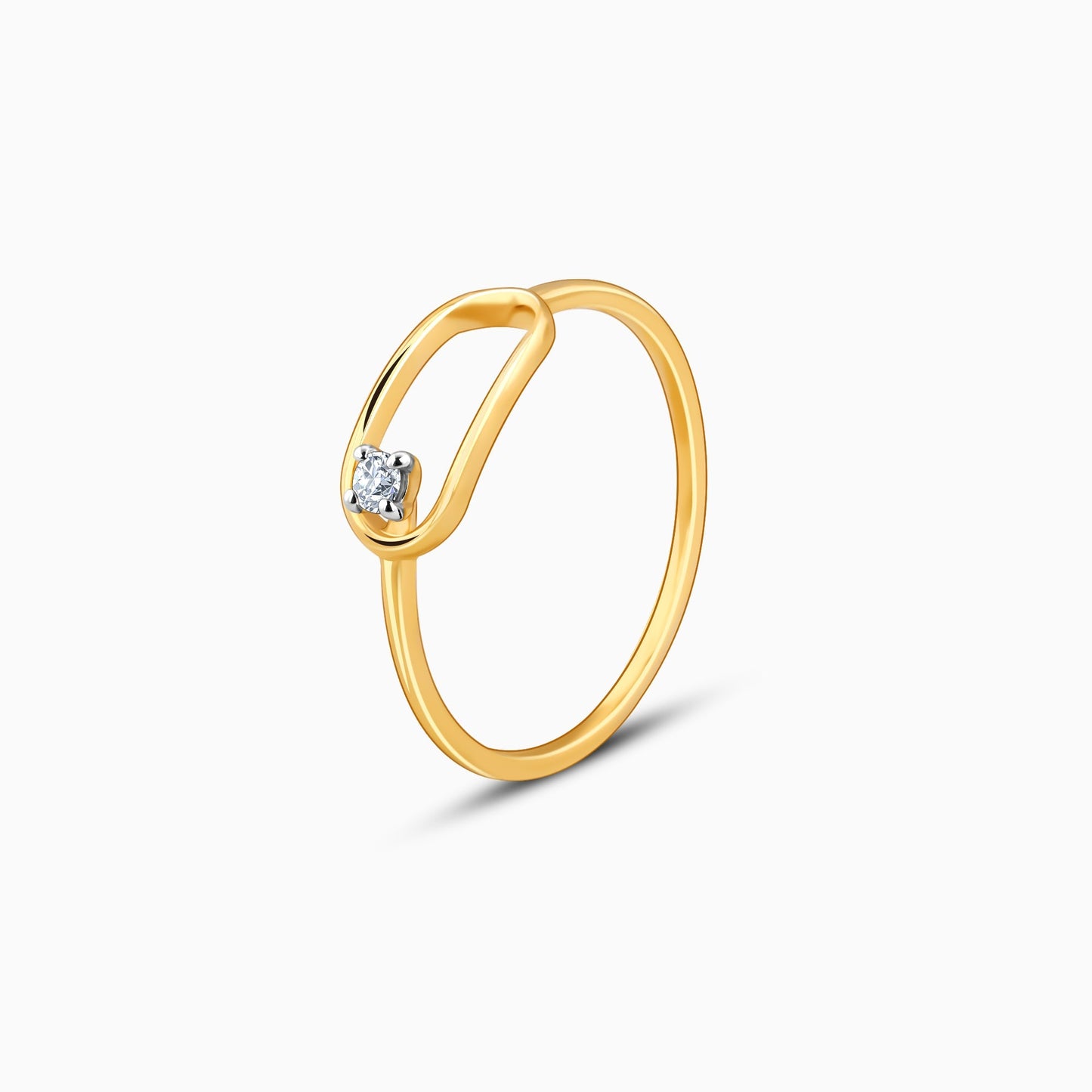 Gold Radiant Grace Diamond Ring