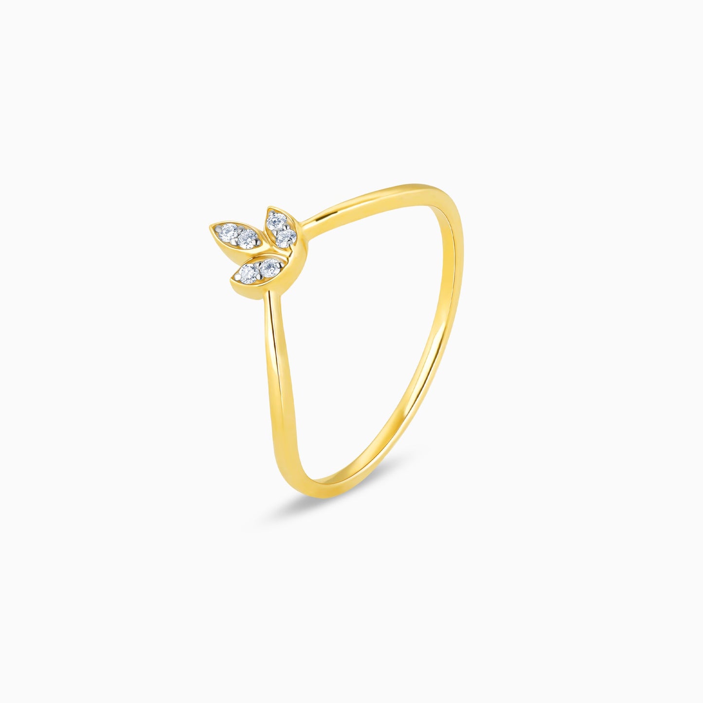 Gold Blooming Diamond Ring