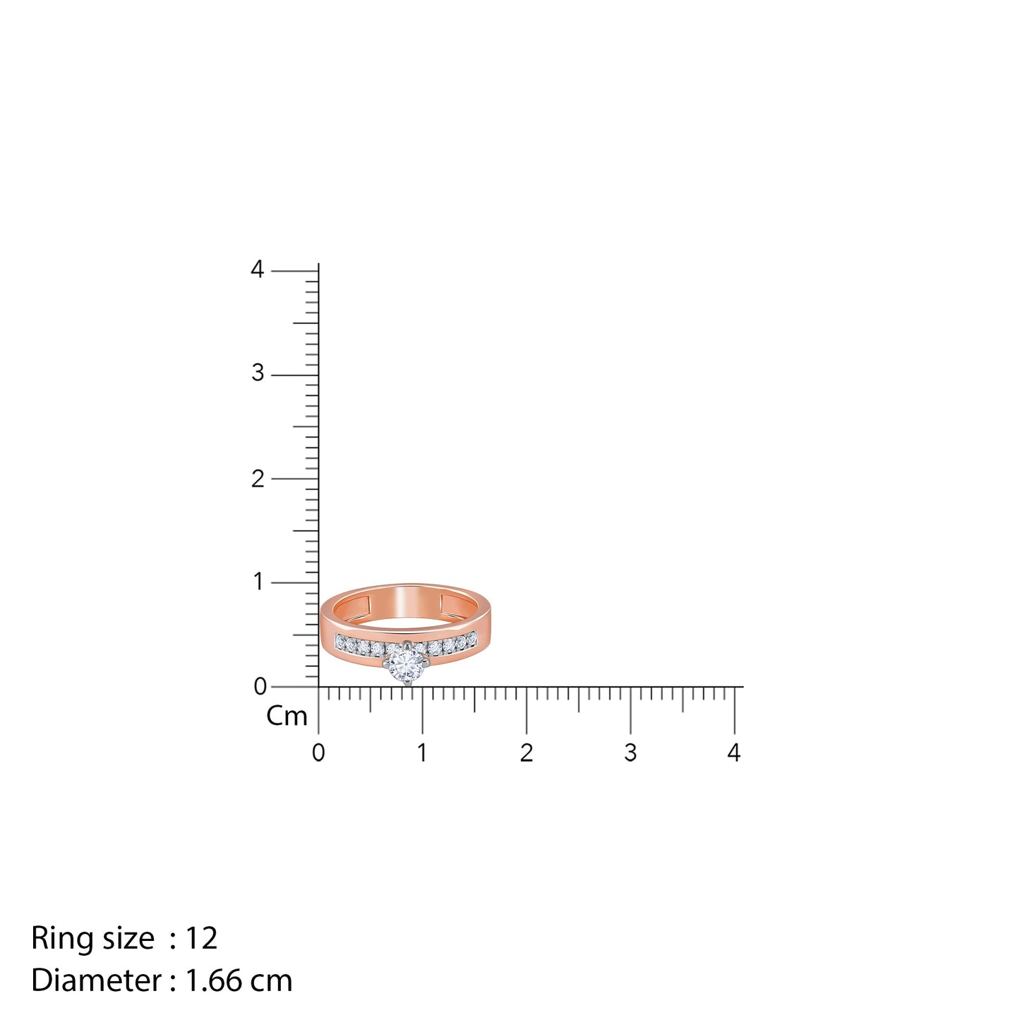 Rose Gold Smitten Solitaire Diamond Ring