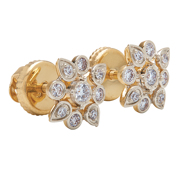 Aukera – Regal Bloom Diamond Studs