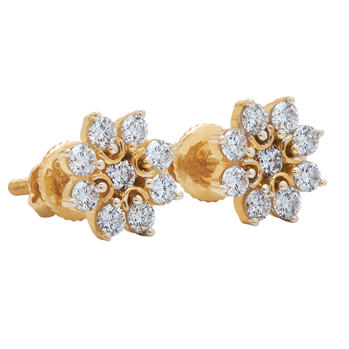 Aukera - Blooming Radiance Pear-Petal Studs