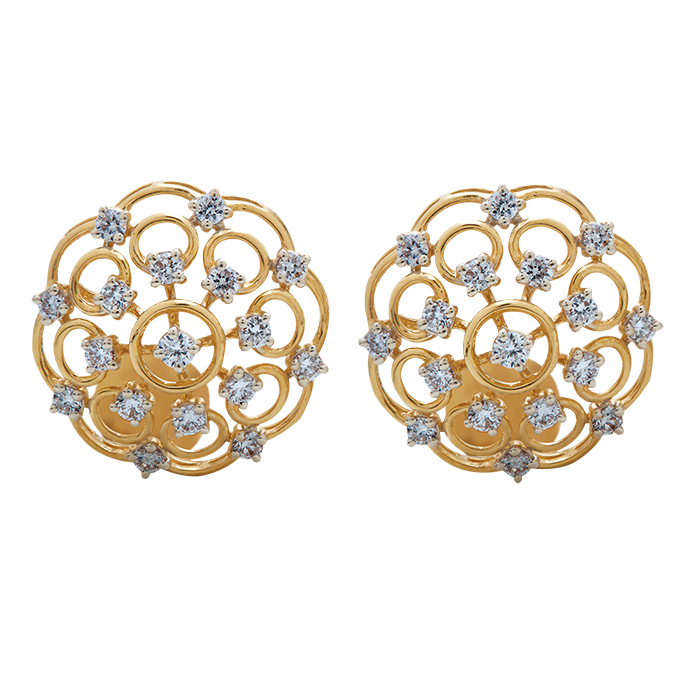 Aukera - Enchanted Lattice Diamond Earrings