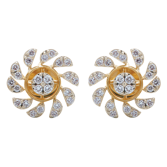 Aukera - Swivel Diamond Cluster Studs