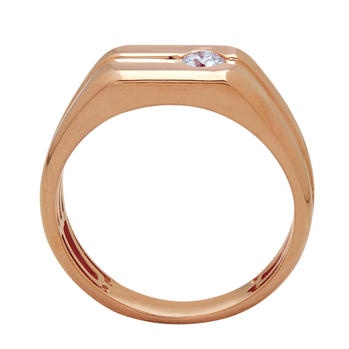 Aukera – Solaris Men's Rose Gold Ring