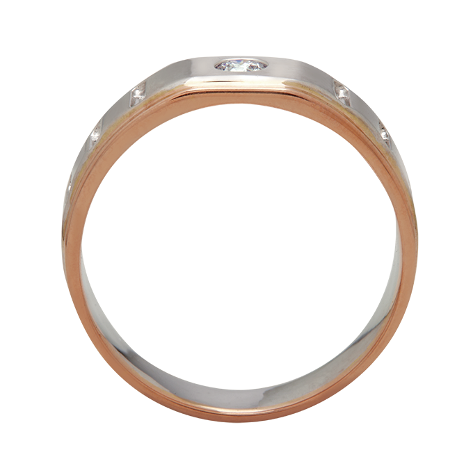 Aukera – Radiant Fusion Two-Tone Men's Diamond Ring