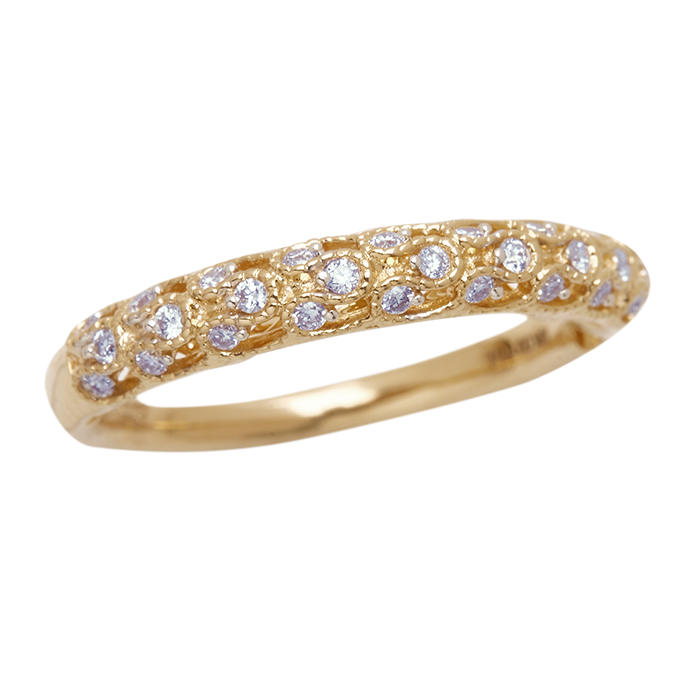 Aukera - Textured Diamond Band