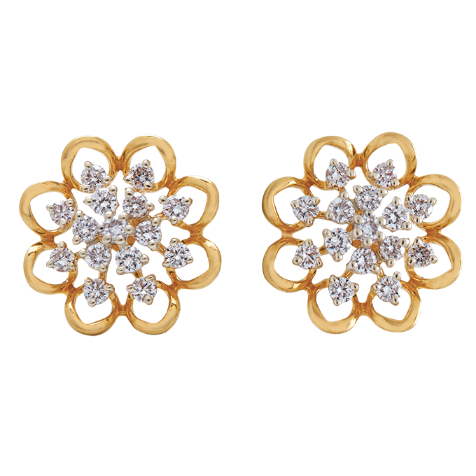 Aukera - Radiant Fleur Diamond Studs