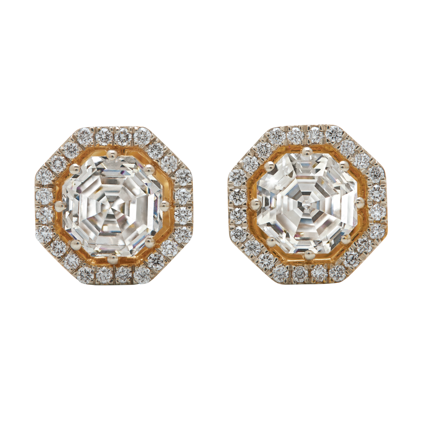 Aukera - Infinity Diamond Studs with Halo