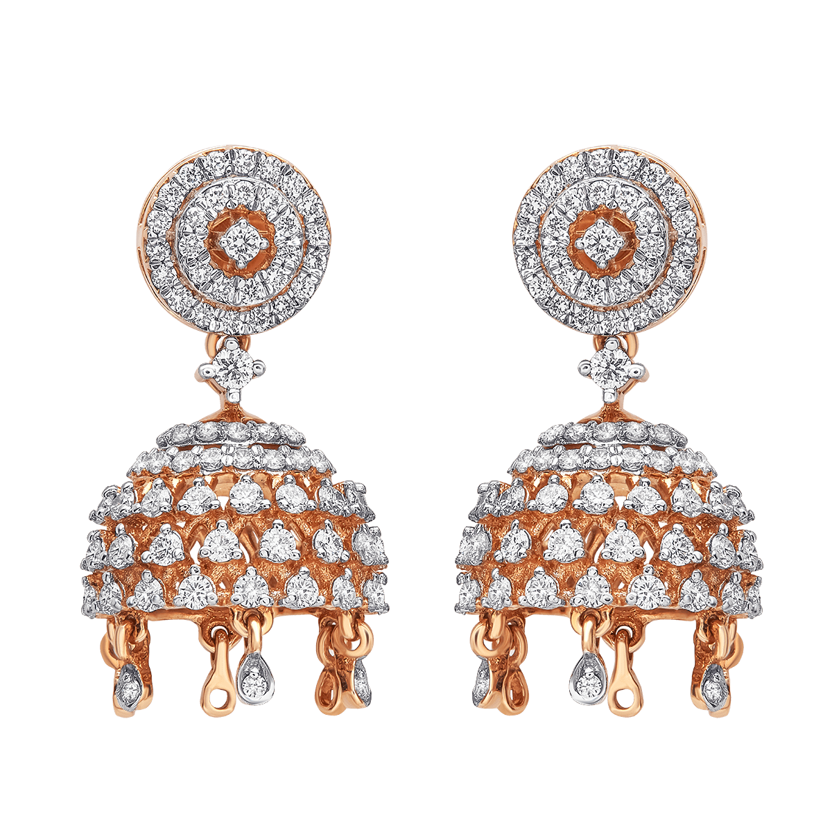 Aukera - Diamond Jhumkas
