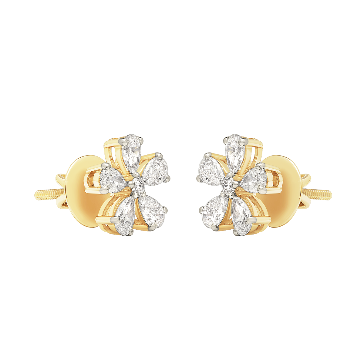 Aukera - Diamond Petal Studs