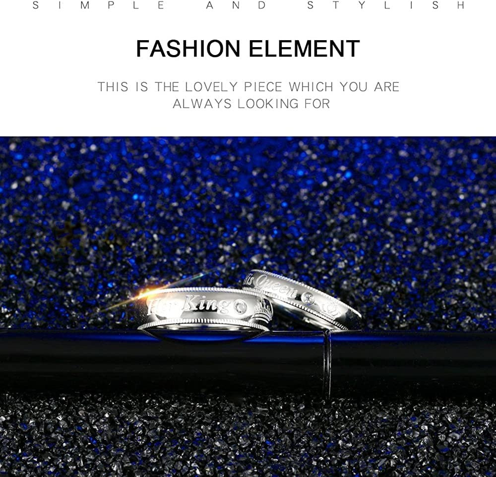 Royal King & Queen Couple Rings