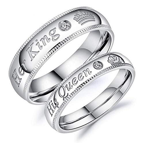 Royal King & Queen Couple Rings
