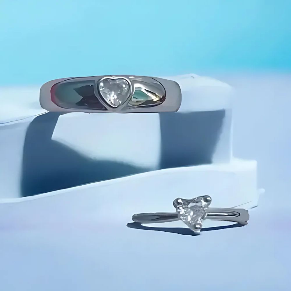 Eternal Heartbeat Couple Rings