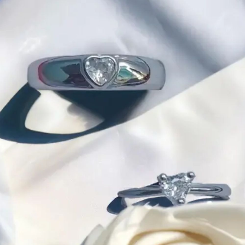 Eternal Heartbeat Couple Rings