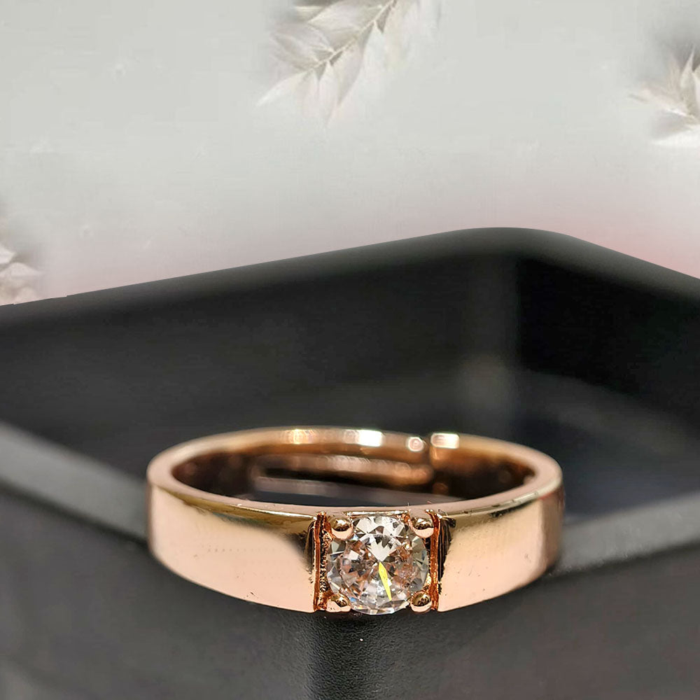 Rose Gold Couple Rings for Lovers