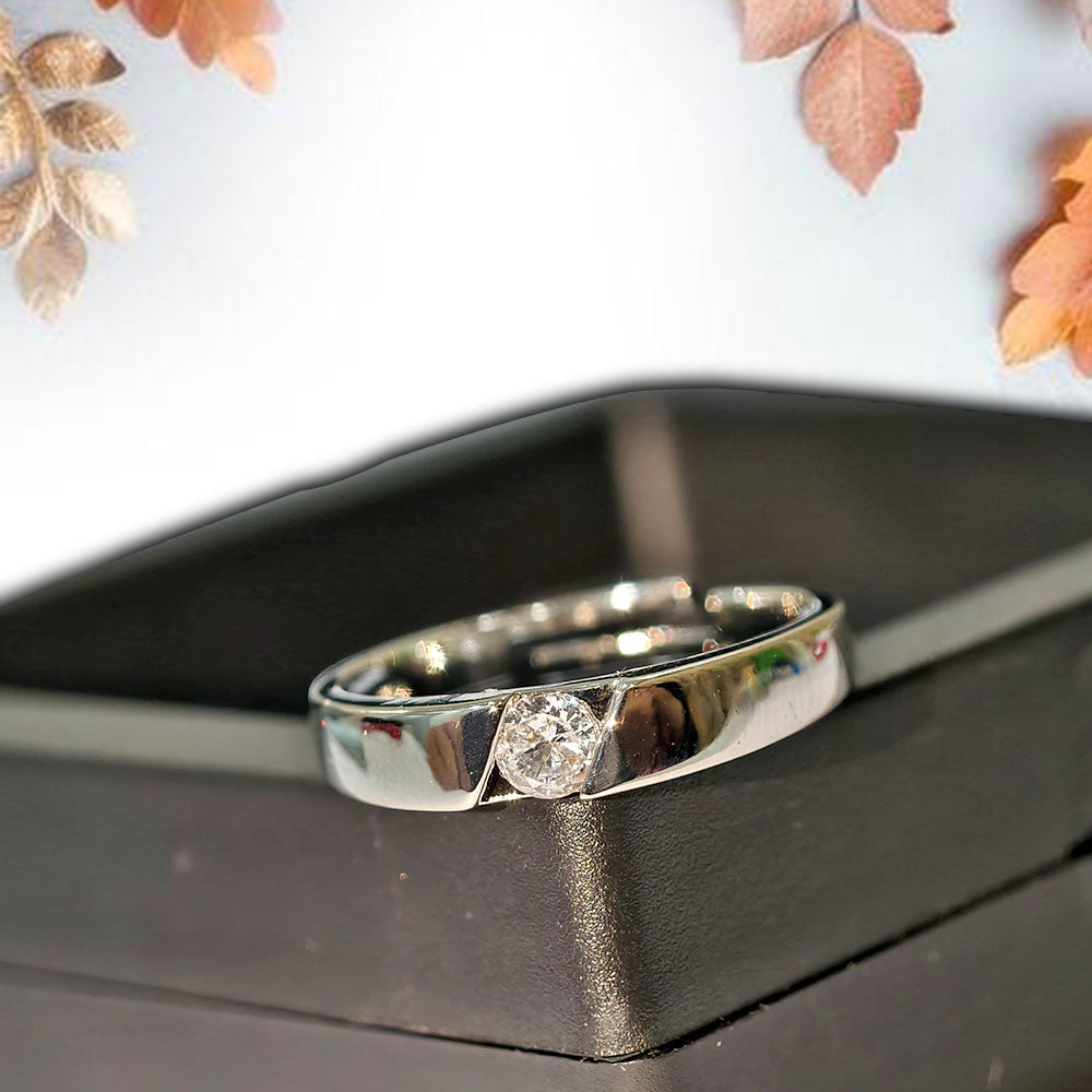 Silver Color Valentine Day Crystal Diamond