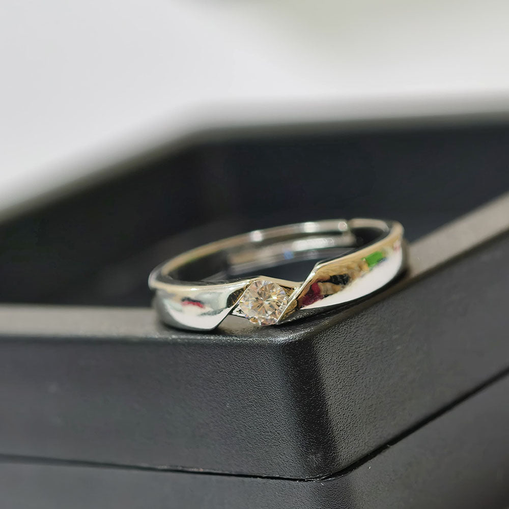 Silver Color Valentine Day Crystal Diamond