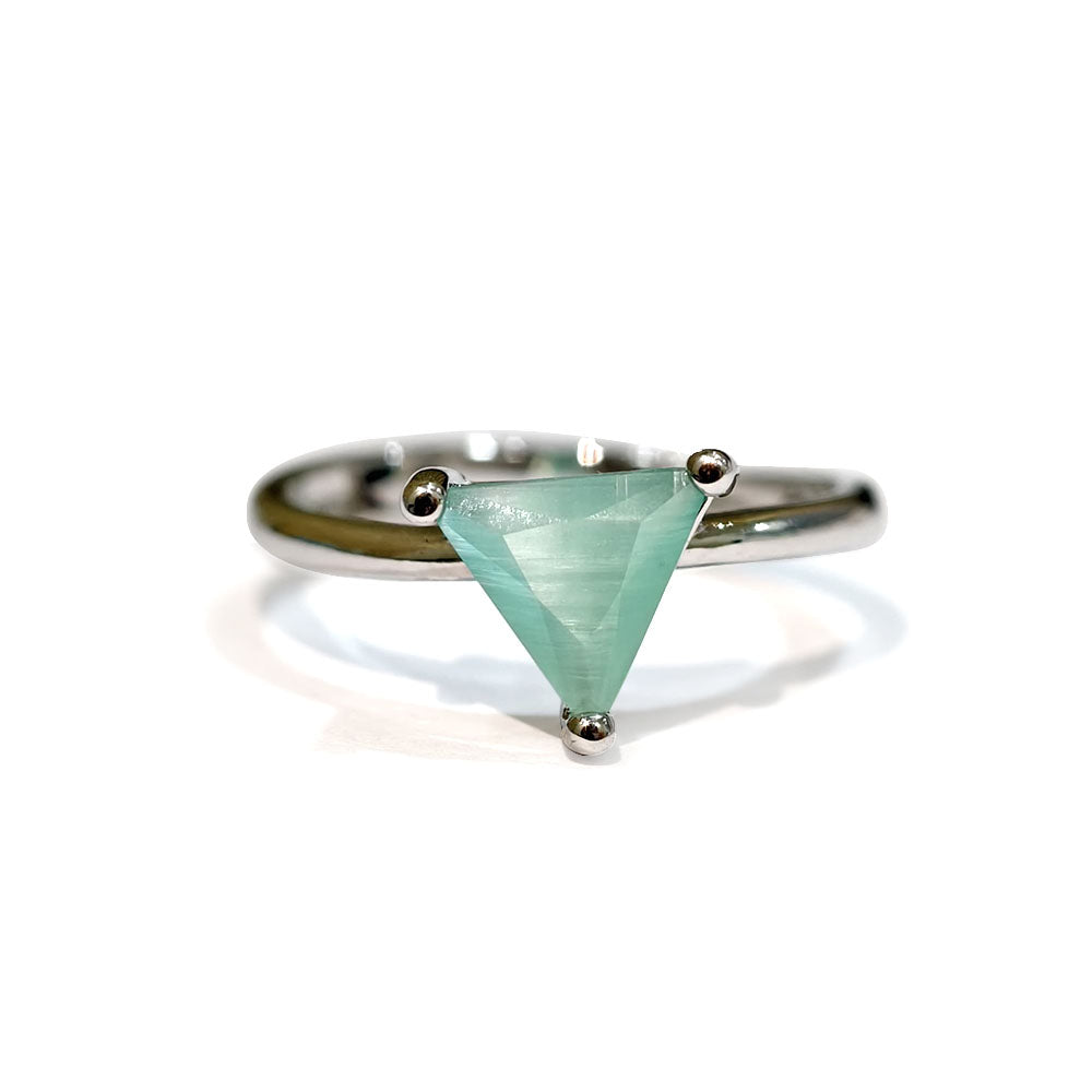 Aqua Trillion Serenity Ring