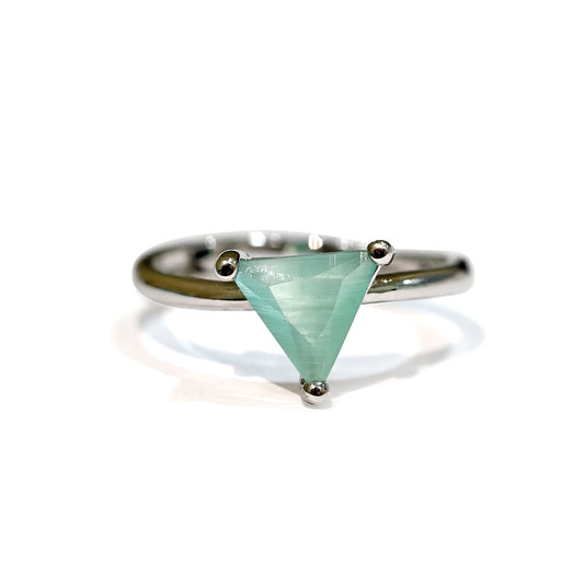 Aqua Trillion Serenity Ring