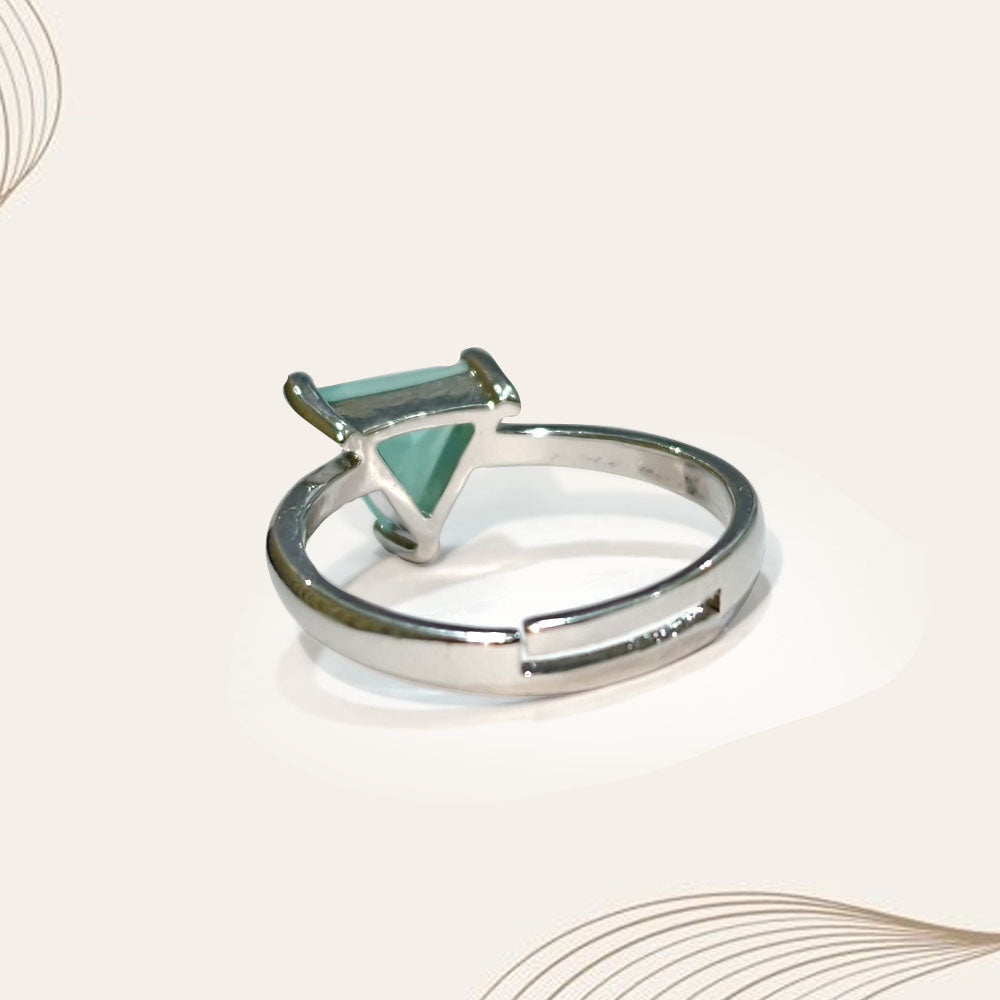 Aqua Trillion Serenity Ring