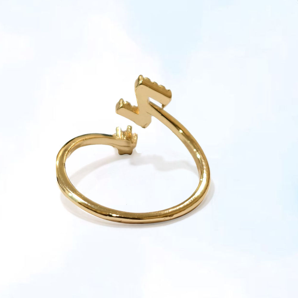 Special Women Zircon Adjustable Ring (Z) Letter