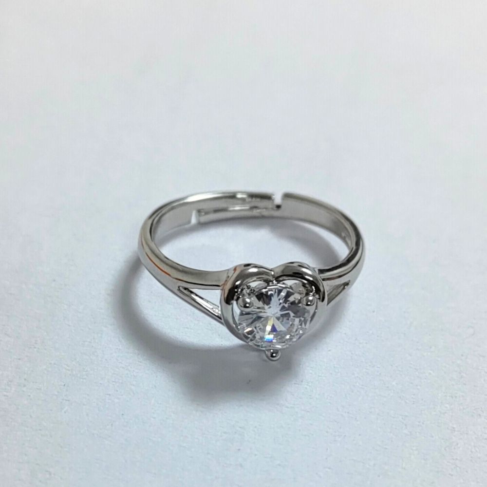 Celestial Heart Solitaire Ring