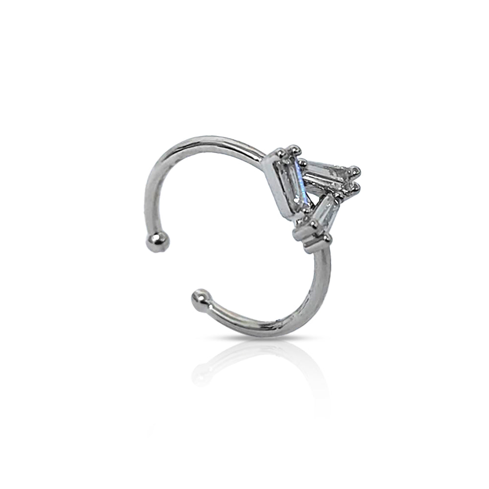 Radiant Trio Elegance Adjustable Ring