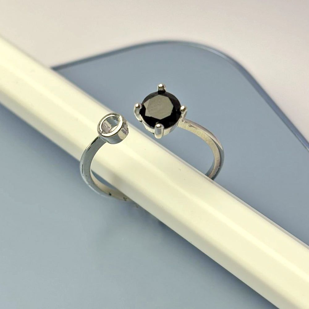 Midnight Eclipse Adjustable Ring