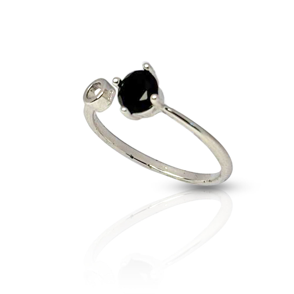 Midnight Eclipse Adjustable Ring