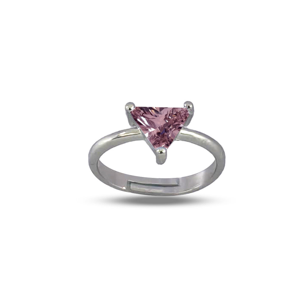 Amethyst Trillion Elegance Ring