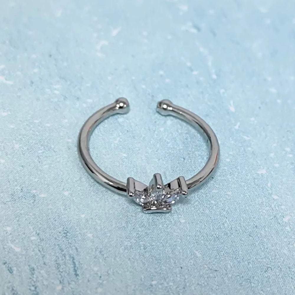 Regal Crown Adjustable Ring