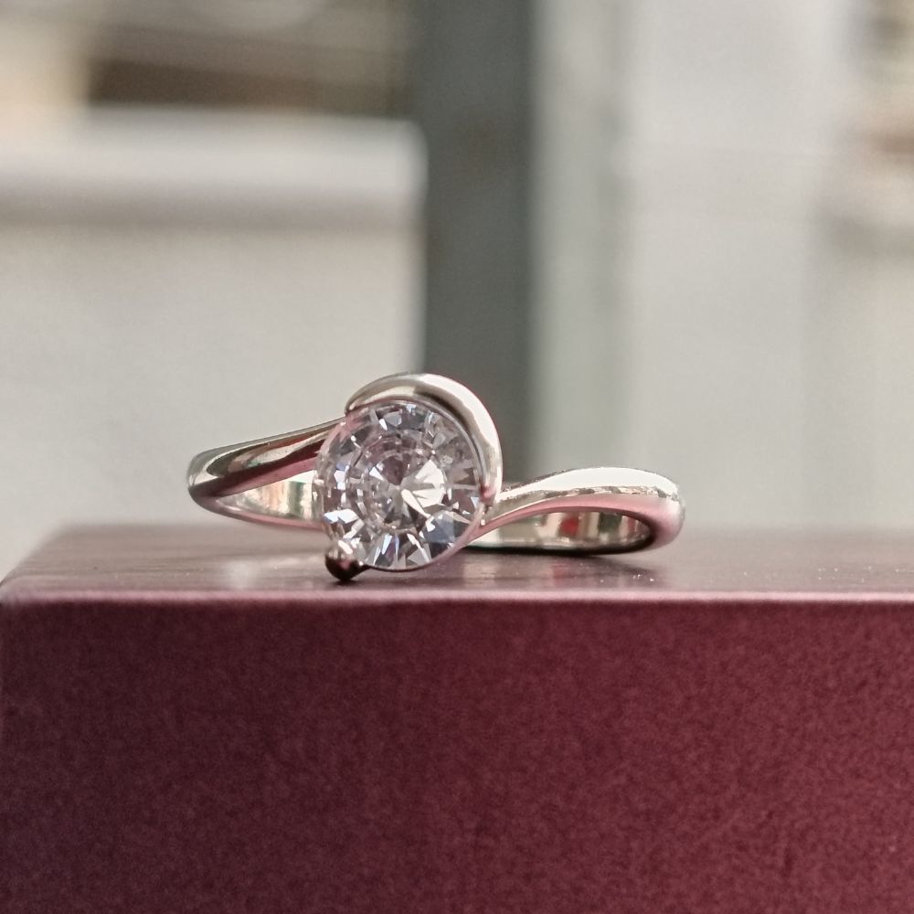 Luna Grace Solitaire Adjustable Ring