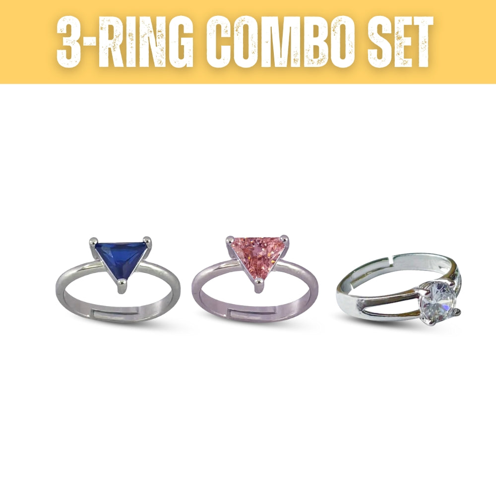 Nature Spark Rings Set