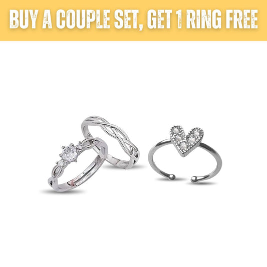 Heart Orbit Combo Ring