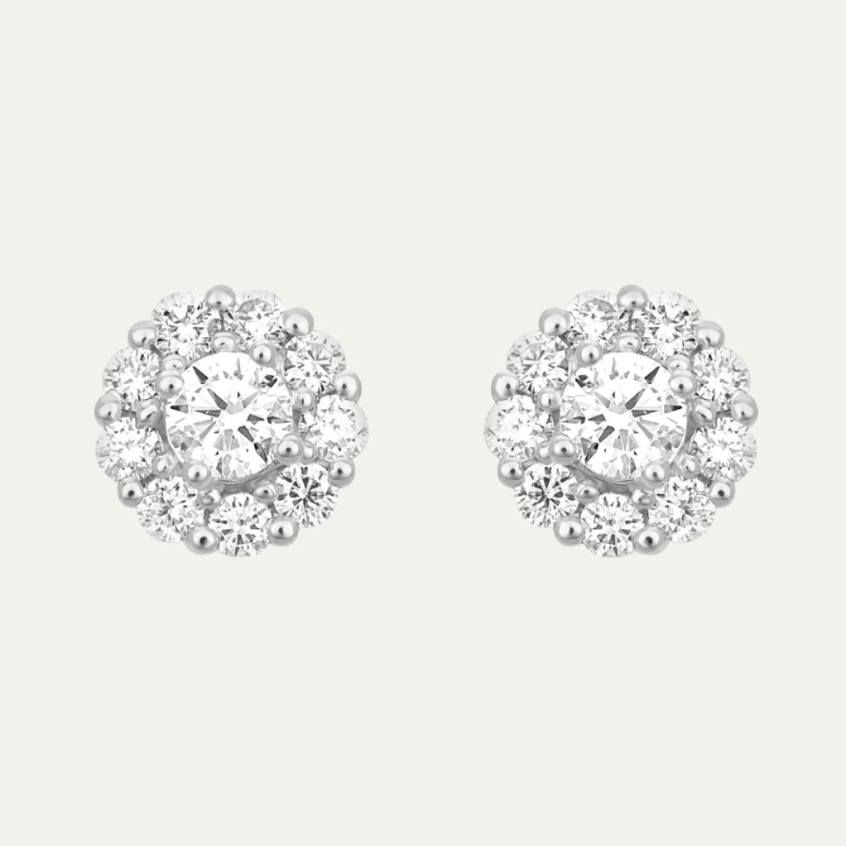 Aukera - Brilliant Halo Studs