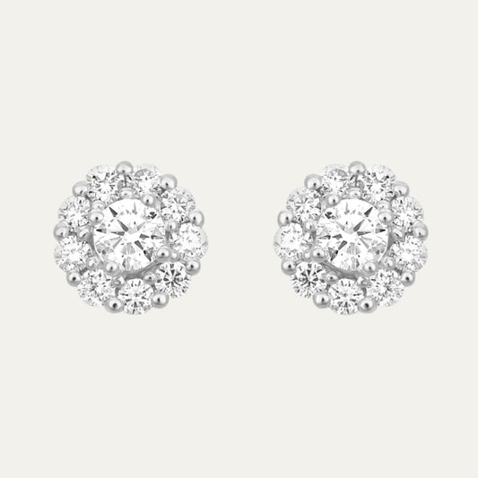 Aukera - Brilliant Halo Studs