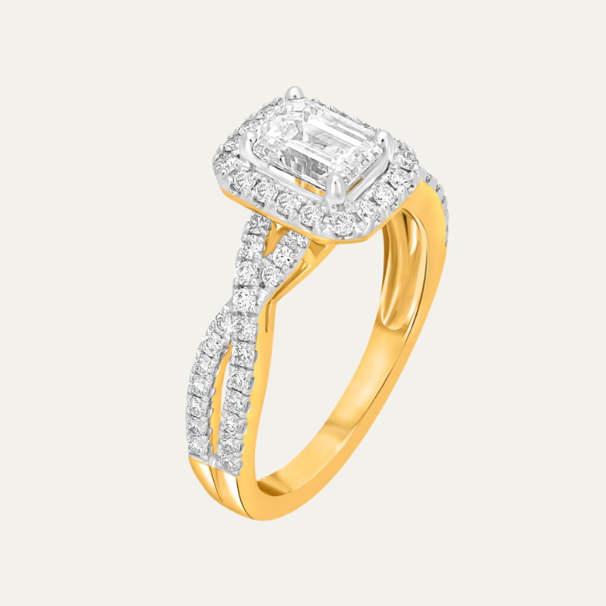 Aukera - Octagon Halo Engagement Ring