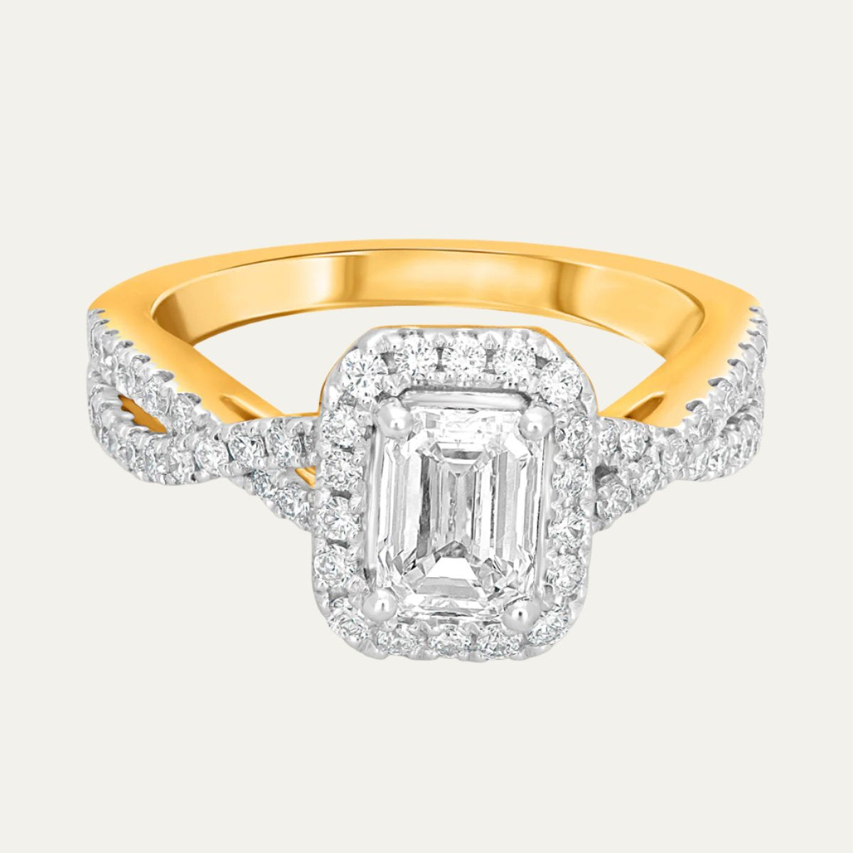 Aukera - Octagon Halo Engagement Ring