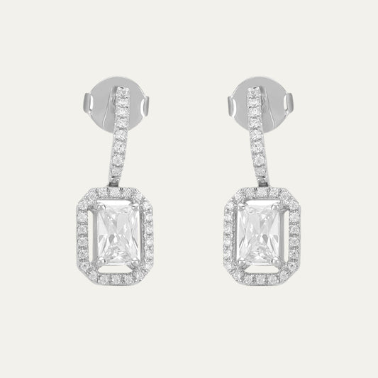 Aukera - Emerald Halo Radiance Earrings