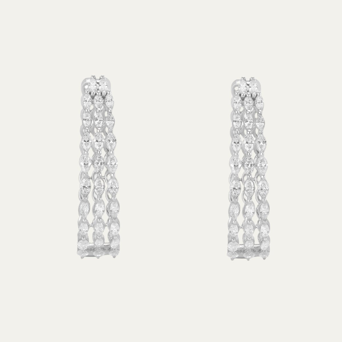 Aukera - Marquise Eternity Hoops