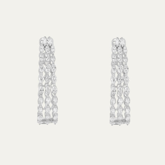 Aukera - Marquise Eternity Hoops