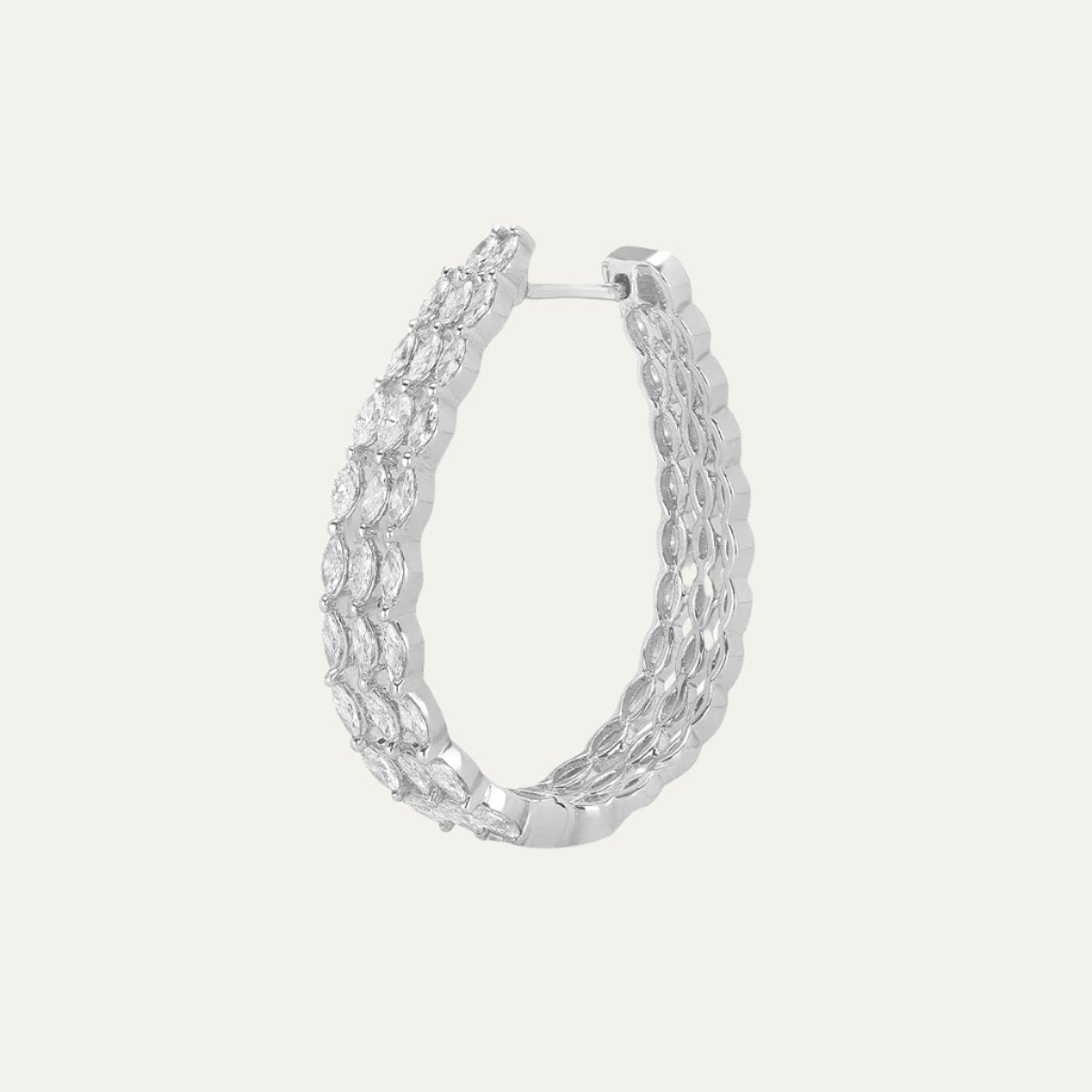 Aukera - Marquise Eternity Hoops