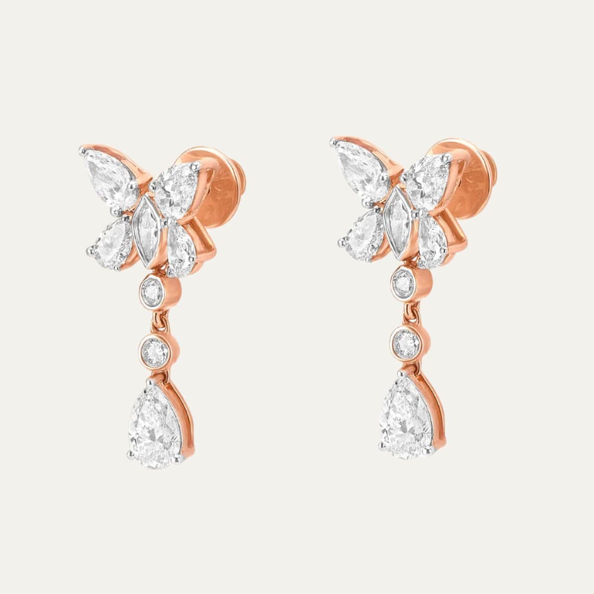 Aukera-RosÃ© Wing Radiance Earrings