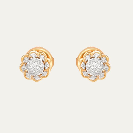 Aukera - Celestial Petals - Nakshatra Floral Ear Studs