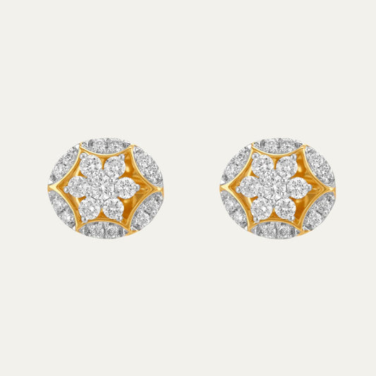 Aukera - Rose Celestial Cluster Studs