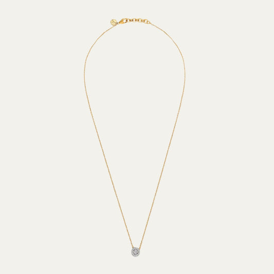 Aukera - Golden Halo Marquise Pendant