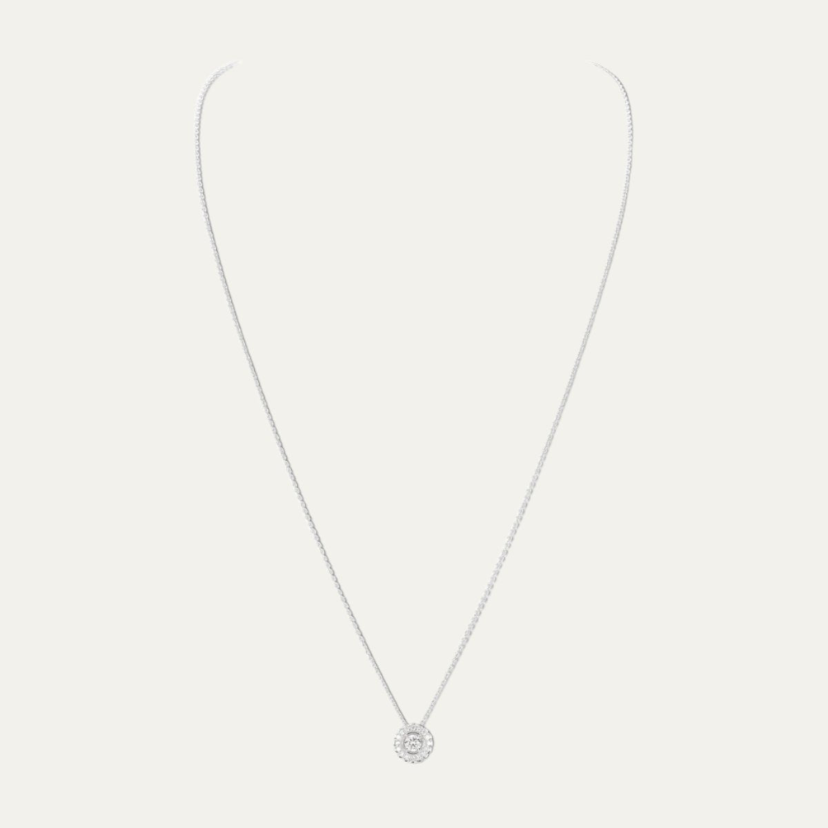 Aukera - Pure Elegance -Solitaire Halo Pendant