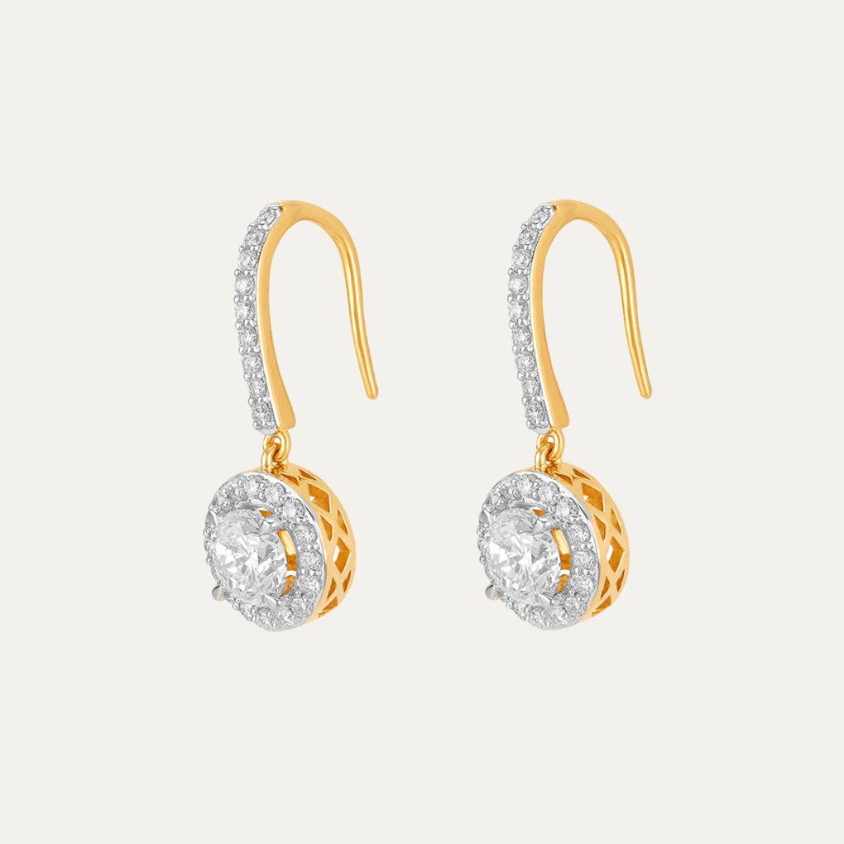 Aukera - Eclat Solitaire Hoop Earrings